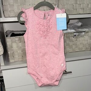Babycottons Pink Ruffle Detail Onesie